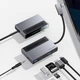USB Хаб с Type-C входом Baseus Magic Multifunctional with Retractable Clip (HDMI TF/SD карты,100 Вт, AUX 3,5) - изображение 3
