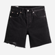 Krótkie spodenki damskie jeansowe Levi's 501 Mid Thigh Short 85833-0016 25 Czarne (5400970000423) - obraz 7