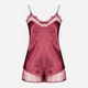 Пижама (майка + шорты) женская Trendyol THMSS22PT0632 38 Burgundy (8683048548332) - изображение 8