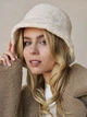 Панама No Brand тепла Teddy Bear букле з каракуля молочна - зображення 2