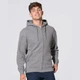Толстовка с капюшоном и замком-молнией JHK, HOODED SWEATSHIRT, унисекс, темно-серый меланж, размер S (SWUAHOOD) - изображение 1