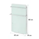 Инфракрасный обогреватель KLARSTEIN Hot Spot Crystal Flow LED для ванной комнаты 45x82 см 2000 Вт - изображение 3