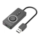 Звуковая карта Vention USB2.0 External Stereo Sound Adapter with Volume Control 0.15m ABS Type Black (CDRBB) - изображение 1