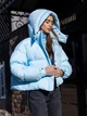 Пуховик зимний короткий женский Alisa Line Agata XS Голубой (2500000065446) - изображение 1