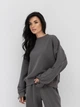 Свитшот оверсайз женский Alisa Line Milan XS-S Графитовый (2500000066276) - изображение 1