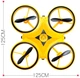 Интерактивный дрон UFT HandCopter Yellow с управлением рукой и яркой подсветкой (UFTHandCopterYellow) - изображение 3