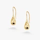 Серебряные Серьги Капля gold SE - изображение 1