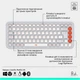 Комплект бездротовий (клавіатура, миша) Logitech Pop Icon Combo Off White (920-013141) Білий - изображение 7