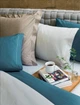Комплект постільної білизни Lasa Home Royal 200/220 + 2х50/75 + 240/260 світло-коричневий - изображение 3