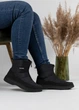 Дутики женские KL-Shoes с мехом короткие на широкую ногу 37 24 см черные (МК 2) - изображение 5