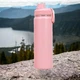 Спортивна термопляшка 800 мл з нержавіючої сталі, вакуумна Pink - изображение 1