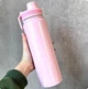 Спортивна термопляшка 800 мл з нержавіючої сталі, вакуумна Pink - изображение 6