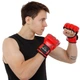 Перчатки для смешанных единоборств MMA PU Zelart BO-3207 (р-р L, цвет красный) - изображение 4
