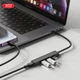 USB-C хаб ХО HUB014B USB 3.0/2xUSB 2.0/SD/MicroSD 4-в-1 Black (HUB014B.black) - зображення 5