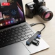 USB-C хаб ХО HUB014B USB 3.0/2xUSB 2.0/SD/MicroSD 4-в-1 Black (HUB014B.black) - зображення 6