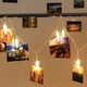 Світлодіодна гірлянда "Прищіпки для фото", 10 LED, 4м, на батарейках та USB, статичний режим, Теплий білий - зображення 5