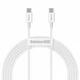 Кабель Baseus Superior Series Fast Charging Cable Type-C to Type-C 100W 2m CATYS-C02 White - изображение 1