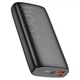 Внешний портативный аккумулятор Павербанк HOCO J122A Respect 20000mAh 22.5W 2USB/1Type-C с быстрой зарядкой QC3.0+PD3.0 Black - изображение 5