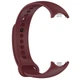 Силиконовый ремешок Original Design MiJobs для фитнес браслета Xiaomi Mi Band 8/9/10 с металлическим креплением Burgundy (mrk3352) - изображение 1