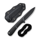 Нескладний тактичний ніж з піхвами Civivi Mini Elementum Fixed Blade C23010-1 Black-Grey (C23010-1) - зображення 2