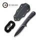 Нескладний тактичний ніж з піхвами Civivi Mini Elementum Fixed Blade C23010-1 Black-Grey (C23010-1) - зображення 6