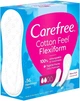 Гігієнічні щоденні гнучкі прокладки без запаху, 56 шт - Carefree Cotton FlexiForm Unscented 56шт (811181-18061062) - изображение 3