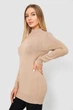 Светр жіночий однотонний колір бежевий one size 244R5550 - зображення 3