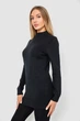 Светр жіночий однотонний колір чорний one size 244R5550 - изображение 3