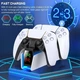 Станция для PlayStation 5 PS5 DualSense на 2 геймпада с LED RGB подсветкой Белый (52110305) - изображение 4