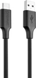 Кабель Proove Striped Silicone Type-C 1 м Black (577260001) - изображение 1