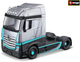 Ciężarówka BBurago Mercedes Benz Actros Gigaspace Cab 18-32202 Srebrna (4893993322022) - obraz 1