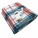 Електропростирадло з підігрівом 140х160 см двоспальне Electric blanket , ДВОХЗОННЕ в клітинку, арт.1063 - зображення 3