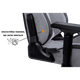 Геймерское кресло GT Racer X-8005 Light Grey/Black Suede - изображение 2