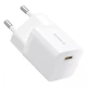 Мережевий зарядний пристрій 1x Type-C з швидкою зарядкою GaN5 Mini Fast Charger 25W блок живлення білий, Baseus (P10110909213-00) - зображення 1