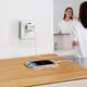 Мережевий зарядний пристрій 1x Type-C з швидкою зарядкою GaN5S Fast Charger 20W блок живлення білий, Baseus (P10162503213-00) - зображення 7