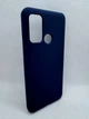 Чехол Silicone Cover Full для Motorola Moto G60 Синий - изображение 3