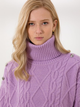 Свитер вязаный оверсайз женский Pierre Cardin G022SZ0TK-000-1520196(lila) L Сиреневый - изображение 5