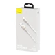 Кабель USB Type-C > USB Baseus Cafule Metal Data Cable 66W 1.0m (CAKF000102) White - изображение 5