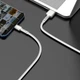 Кабель USB Type-C > USB Baseus Cafule Metal Data Cable 66W 1.0m (CAKF000102) White - изображение 8