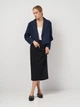 Куртка женская Zara 6147/304 XS Темно-Синяя (06147030407011) - изображение 3