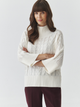 Sweter z golfem damski Tatuum Willa T2422.089B-105 L Biały (5900142375590) - obraz 1