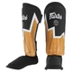 Защита голени и стопы Муай Тай, ММА, Кикбоксинг кожаный FAIRTEX BO-9486 (BO-9486_Черно-желтый_M) - изображение 1