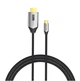 Кабель Vention Cotton Braided USB-C to HDMI Cable 1.5M Black Aluminum Alloy Type (CRBBG) - зображення 2