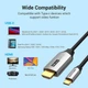 Кабель Vention Cotton Braided USB-C to HDMI Cable 1.5M Black Aluminum Alloy Type (CRBBG) - зображення 8