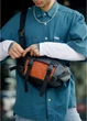 Мужская сумка бананка Sambag Dynamicdart черно-оранжевая 38 × 21 × 7 см (80411129m) - изображение 5