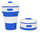 Стакан складной силиконовый Collapsible Coffee Cup чашка 350мл синий - изображение 1