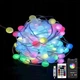 Гірлянда Розумна світлодіодна музична 100LED 10 метром кульки Multi RGB різнокольорові USB керування від смартфона та пульта дистанційного керування, smart - зображення 1