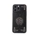 Чохол панель для Apple Iphone 15 Pro Chrome Hearts екокожа + обідок із щільного силікону чорний (339047) - зображення 1