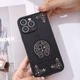 Чохол панель для Apple Iphone 15 Pro Chrome Hearts екокожа + обідок із щільного силікону чорний (339047) - зображення 5