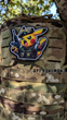 Военный шеврон Shevron.patch злой покемон Пикачу в берете и с автоматом (POKEMON3) - изображение 3